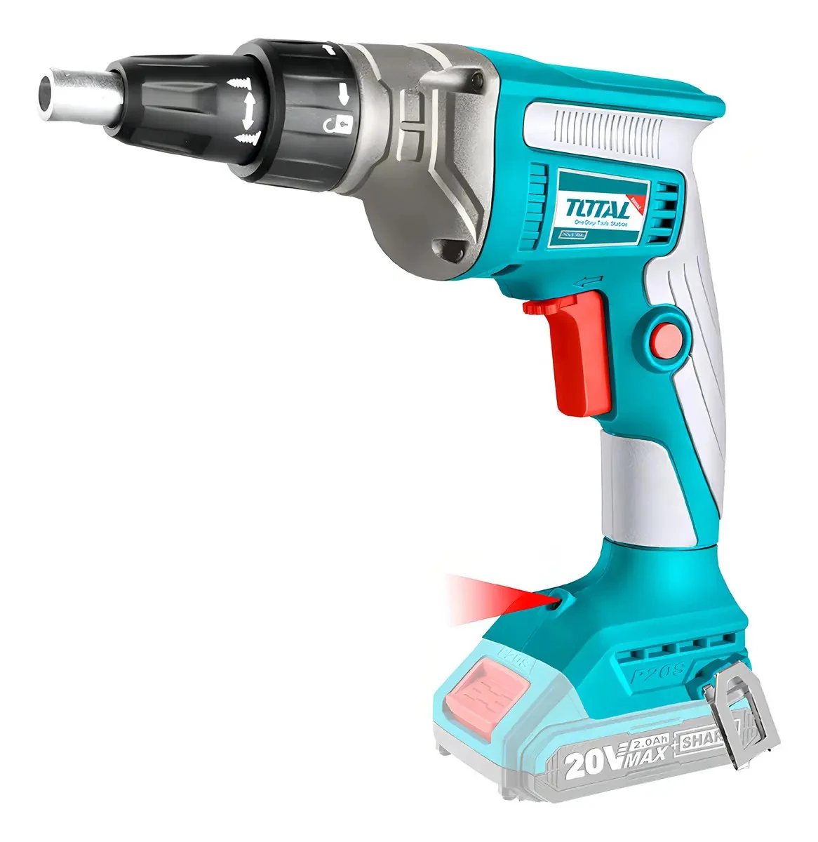 Atornillador Yesero Industrial Brushless 1/4 Hex Total Color Turquesa Frecuencia 50/60Hz
