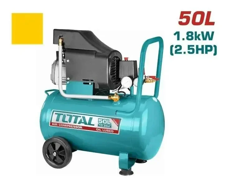 Foto 2 de Compresor De Aire 50lts / 2.5 Hp / Total Tc255016 Único Color Monofásica