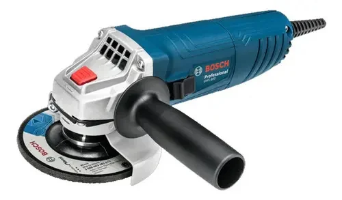 Foto 2 de Esmeril Angular Bosch GWS 850 de 4 1/2" 850W + 1 llave de apriete + 1 tuerca de apoyo + 1 empuñadura auxiliar + 3 discos