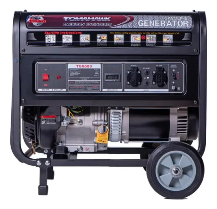 Generador Eléctrico Tomahawk TG8000 8kVA Monofásico Bencina 220V