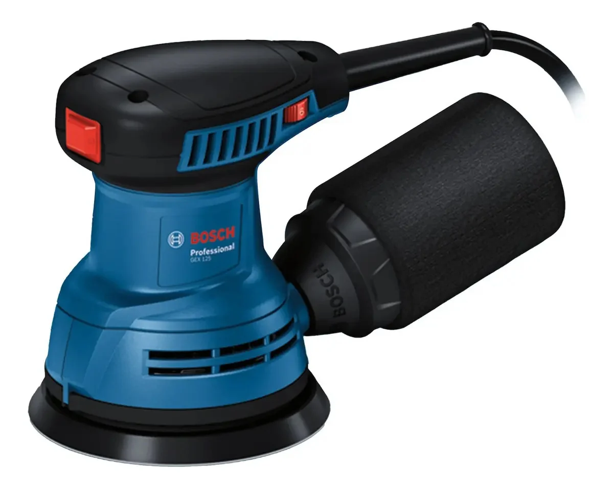 Lijadora Roto Orbital Gex 125 280w Professional Cor Azul