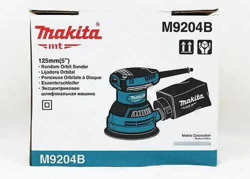 Foto 3 de Lijadora Excéntrica 5 Makita M9204b 240W Color Turquesa
