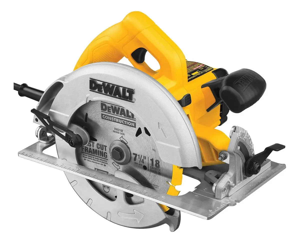 Foto 3 de Sierra Circular 7-1/4 1800w Dewalt Dwe575k-b2c Color Amarillo/Negro